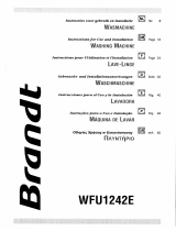 Groupe Brandt WFU1242E El manual del propietario