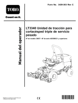 Toro LT3340 Heavy-Duty Triple Turf Mower Traction Unit Manual de usuario