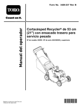 Toro 21in Heavy-Duty Recycler/Rear Bagger Lawn Mower Manual de usuario