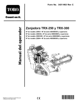 Toro TRX-250 Walk-Behind Trencher (22983) Manual de usuario