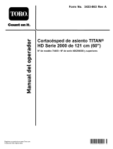 Toro 48in TITAN HD 2000 Series Riding Mower Manual de usuario