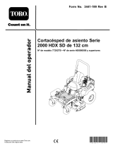 Toro 2000 Series HDX SD 132cm Riding Mower Manual de usuario