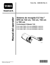 Toro 72in E-Z Vac DFS Collection System, Z Master G3 Mower Manual de usuario