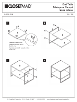 ClosetMaid Side Table Instrucciones de operación
