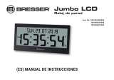 Bresser DCF EU Radio Controlled Jumbo LCD Wall Clock El manual del propietario