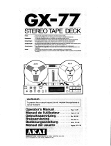 Akai GX-77 Manual de usuario