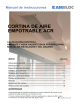 mundoclima Series ACR “Superficial Air Curtain AIRBLOC” Guía de instalación
