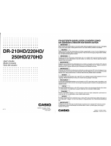 Casio DR-220HD Manual de usuario