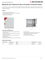 Binder ED 260 Ficha de datos