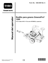 Toro GreensPro 1260 Greens Roller Manual de usuario