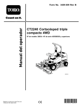 Toro CT2240 Compact Triple 4-Wheel Drive Turf Mower Manual de usuario