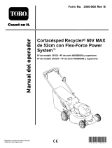 Toro Flex-Force Power System 60V MAX 52cm Recycler Lawn Mower Manual de usuario