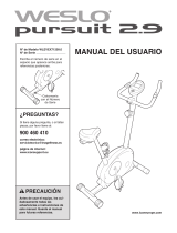 Weslo Pursuit 2.9 Bike Manual de usuario