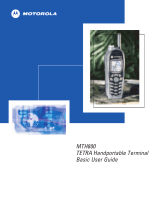 Motorola TETRA MTH800 Manual de usuario