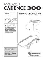 Weslo Cadence 500 Treadmill Manual de usuario