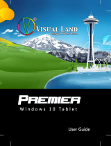 Visual Land Premier 9 (Windows 10) El manual del propietario