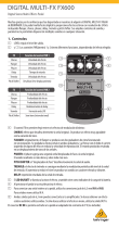 Behringer FX600 El manual del propietario