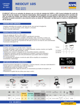 GYS PLASMA CUTTER NEOCUT 105 Ficha de datos