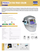 GYS LCD PROMAX 9-13 G SILVER HELMET Ficha de datos
