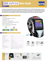 GYS LCD ZEUS 5-9/9-13 G COSMIC TRUE COLOR Ficha de datos