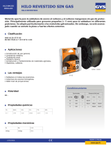 GYS FLUX CORED WIRE Ficha de datos