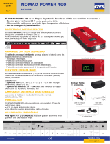 GYS BOOSTER LITHIUM NOMAD POWER 400 Ficha de datos