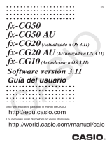 Casio fx-CG10, fx-CG20 El manual del propietario