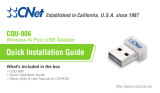 CNET CQU-906 Quick Installation Manual