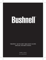 Bushnell Trophy Auto Off Red Dot 730132A Manual de usuario