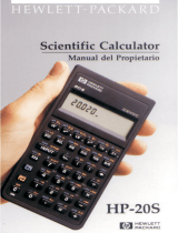 HP 20s Scientific Calculator Manual de usuario