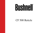 Bushnell CF 500 Reticle Manual de usuario