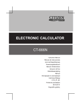 Citizen CT-666N Manual de usuario