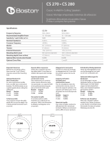 Boston Acoustics CS 270 Manual de usuario