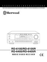 Sherwood Stereo Receiver RD-6105R Manual de usuario