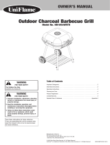 Blue Rhino Outdoor Charcoal Barbecue Grill NB1854WRT Manual de usuario