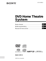 Sony dav-sr 3 El manual del propietario