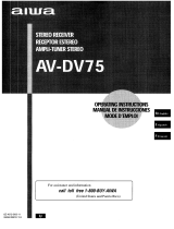 Aiwa AV-DV75 Manual de usuario
