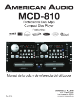 American Audio MCD-810 Manual de usuario