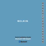 Belkin MINI-ADAPTATEUR BLUETOOTH #F8T016NG Manual de usuario