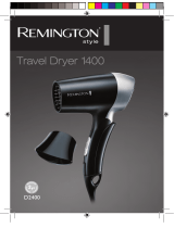 Remington D2400 Travel Dryer 1400 El manual del propietario
