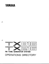 Yamaha TX216 Manual de usuario