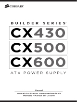 Corsair BUILDER CX600 El manual del propietario