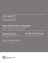 Boston Acoustics HSi H460T2 Manual de usuario