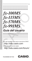 Casio fx-115MS Manual de usuario