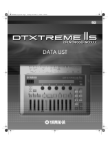 Yamaha DTXTREME IIs Ficha de datos