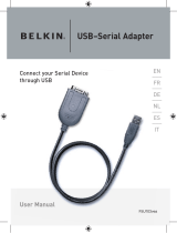 Belkin ADAPTATEUR USB #F5U103VEA Manual de usuario