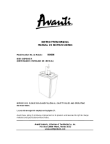 Avanti BD6000 Manual de usuario