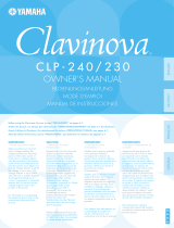 Yamaha CLP230 Manual de usuario