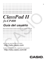 Casio ClassPad II fx-CP400 El manual del propietario