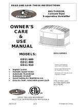 Essick ED11 600 Care and Use Manual